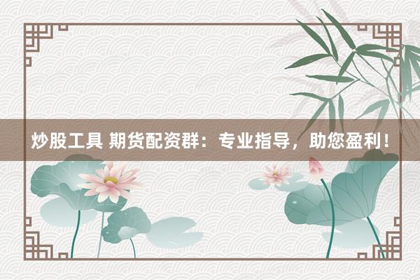 炒股工具 期货配资群：专业指导，助您盈利！